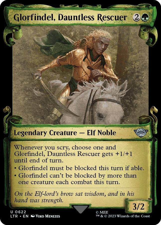 Image for Glorfindel, Dauntless Rescuer (Showcase Scrolls) (622) - Magic: The Gathering