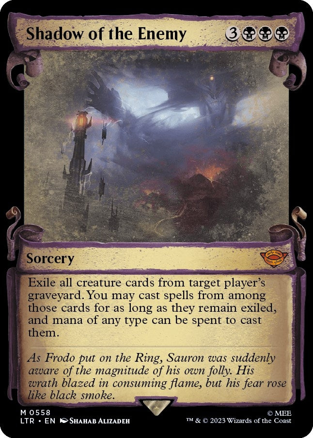 Image for Shadow of the Enemy (Showcase Scrolls) (558) - Magic: The Gathering