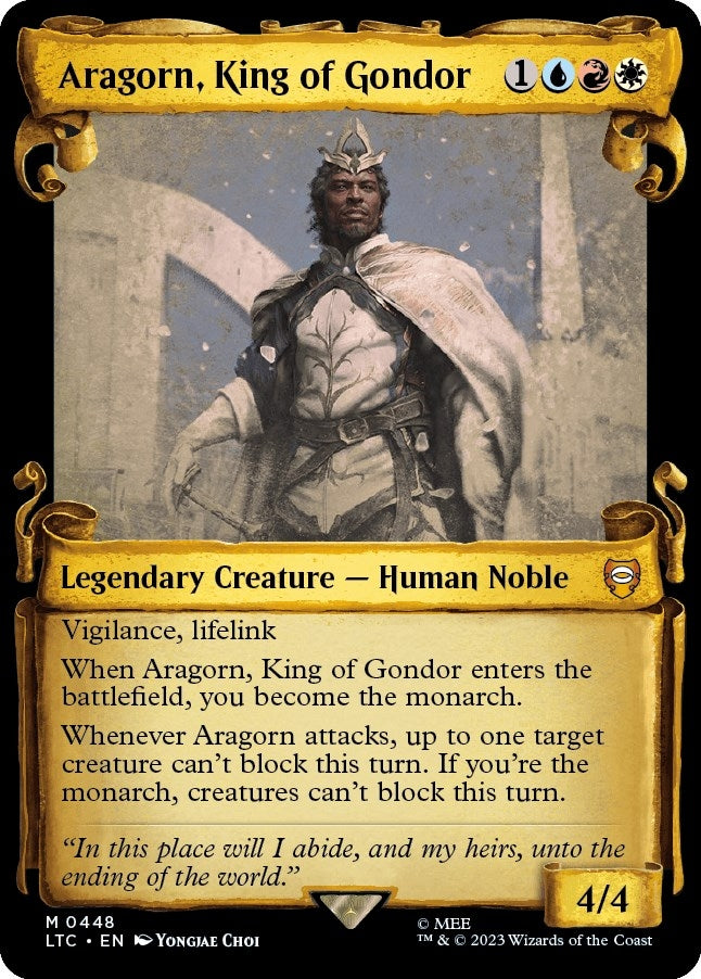 Image for Aragorn, King of Gondor (Showcase Scrolls) (448) (LTC) - Magic: The Gathering