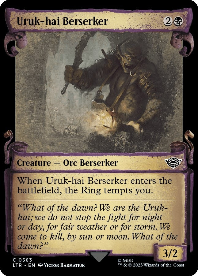 Image for Uruk-hai Berserker (Showcase Scrolls) (563) - Magic: The Gathering