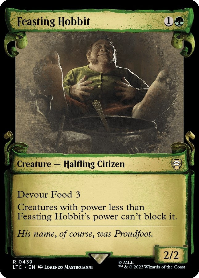 Image for Feasting Hobbit (Showcase Scrolls) (439) - Magic: The Gathering