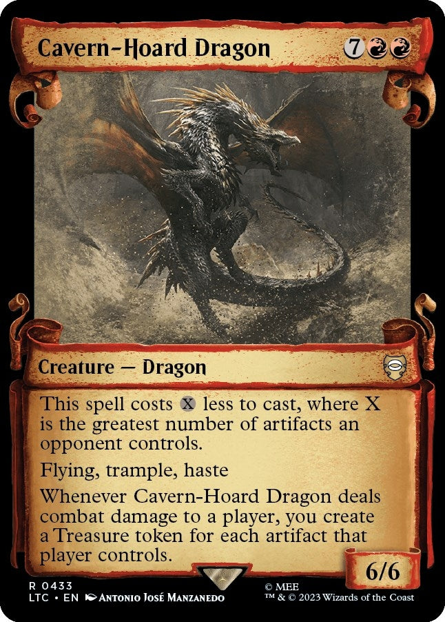 Image for Cavern-Hoard Dragon (Showcase Scrolls) (433) - Magic: The Gathering