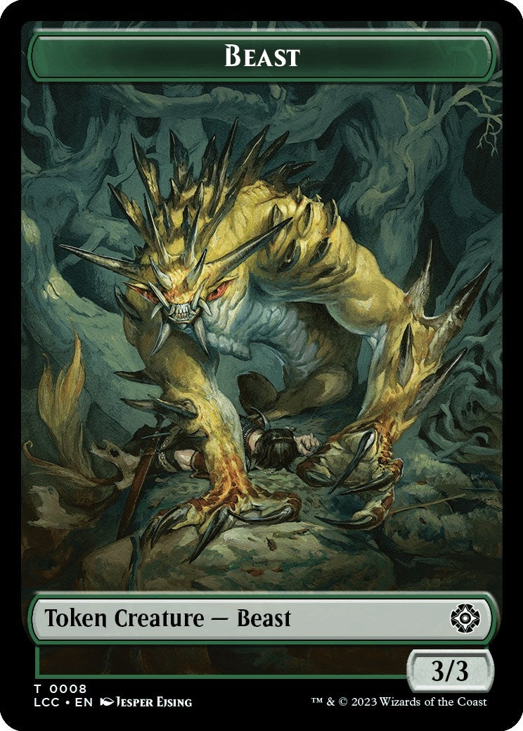 Image for Beast // Merfolk (0003) Double-Sided Token (8 // 3) (LCC) - Magic: The Gathering