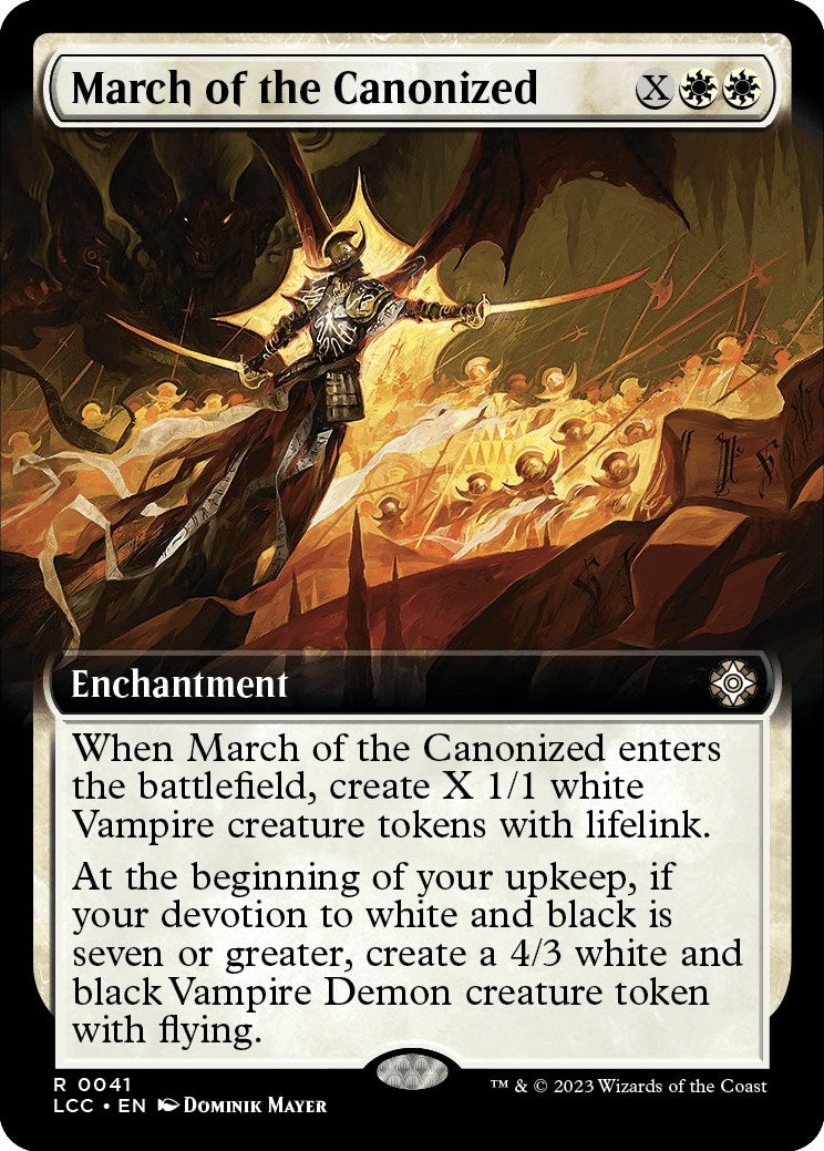 Image for March of the Canonized (Extended Art) (41) - Magic: The Gathering