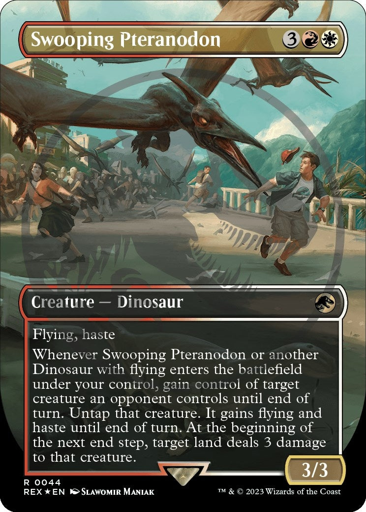 Image for Swooping Pteranodon (Borderless) (Emblem) (44) - Magic: The Gathering