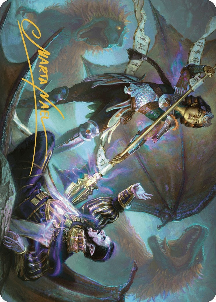 Image for Huatli's Final Strike Art Card (Gold-Stamped Signature) (28) (ASLCI) - Magic: The Gathering
