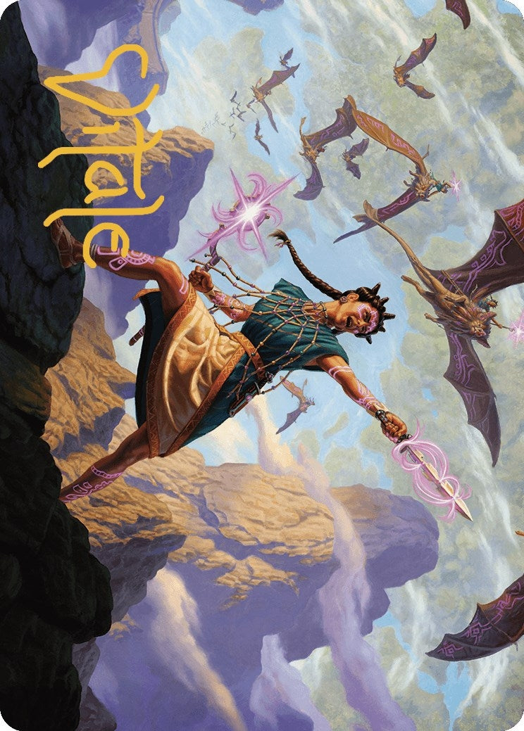 Image for Warden of the Inner Sky Art Card (Gold-Stamped Signature) (7) (ASLCI) - Magic: The Gathering