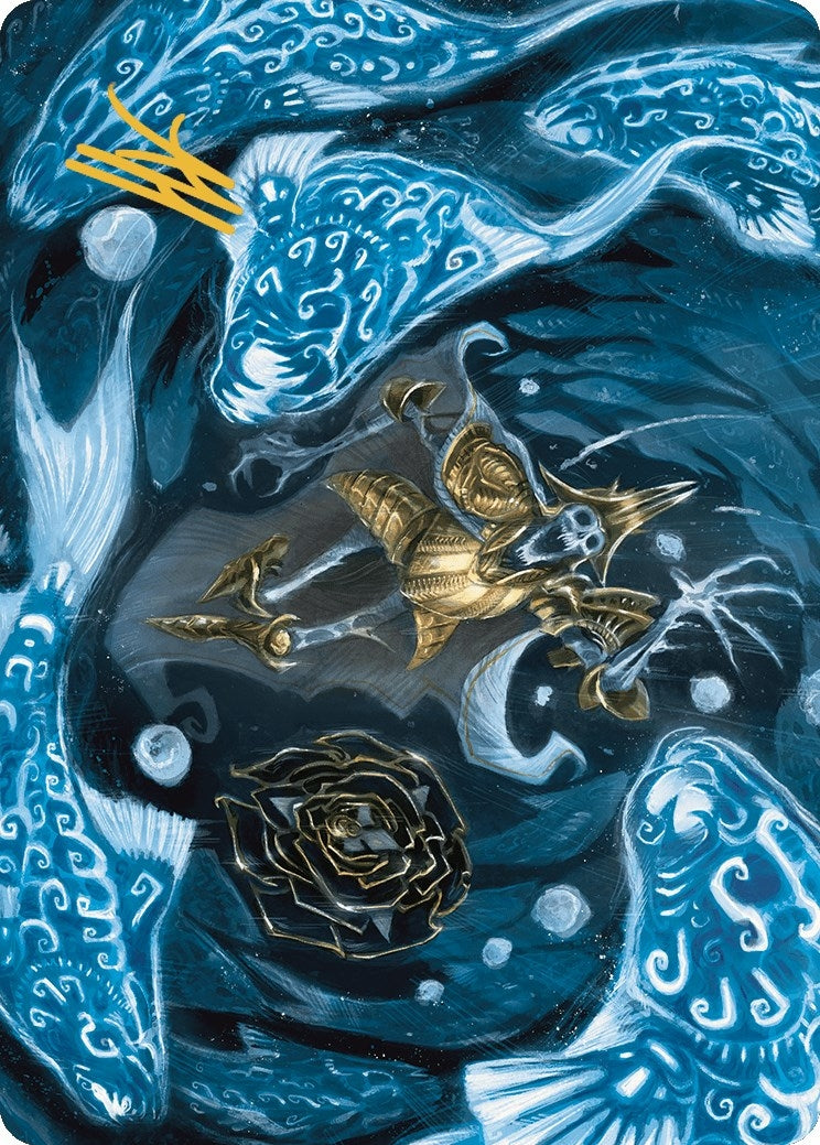 Image for Eaten by Piranhas Art Card (Gold-Stamped Signature) (11) (ASLCI) - Magic: The Gathering