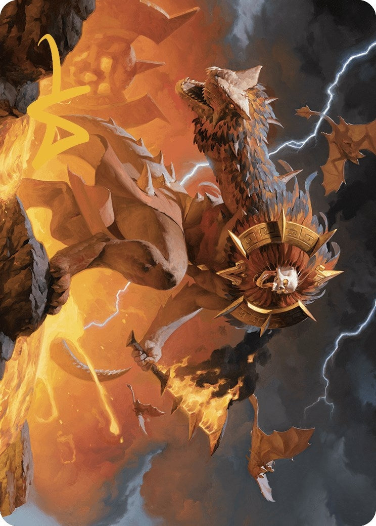 Image for Ojer Axonil, Deepest Might Art Card (Gold-Stamped Signature) (20) (ASLCI) - Magic: The Gathering