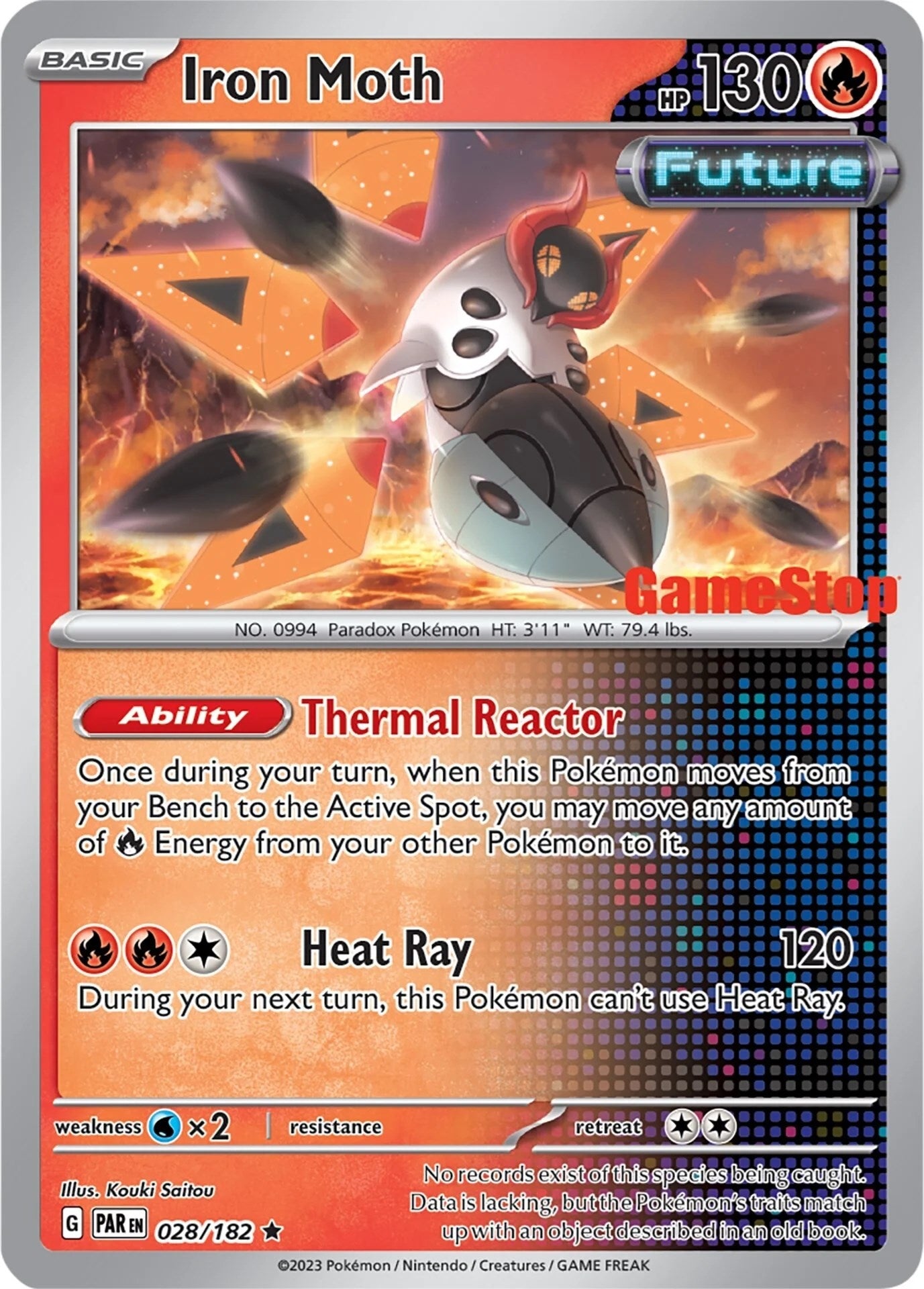 Image for Iron Moth - 028/182 (Gamestop Promo) (028/182) (MCAP) - Pokemon