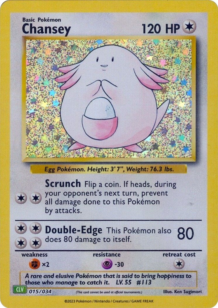 Image for Chansey (015/034) (CL) - Pokemon