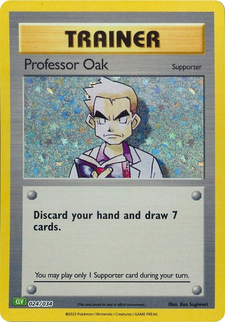 Image for Professor Oak (CLV) (024/034) (CL) - Pokemon