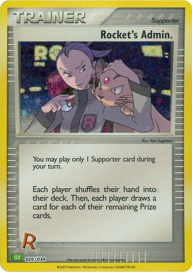 Image for Rocket's Admin. (CLV) (026/034) (CL) - Pokemon