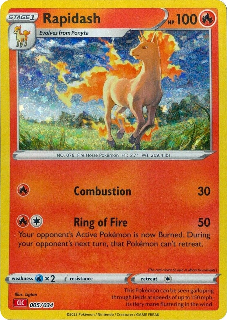 Image for Rapidash (005/034) (CL) - Pokemon