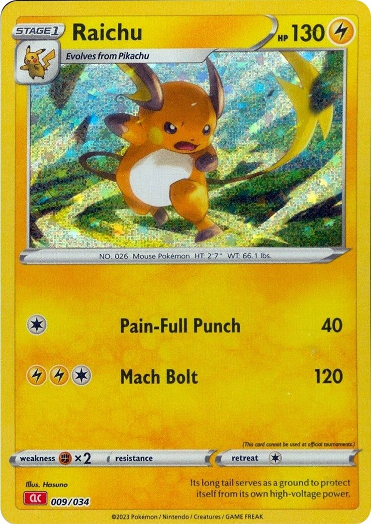 Image for Raichu (009/034) (CL) - Pokemon
