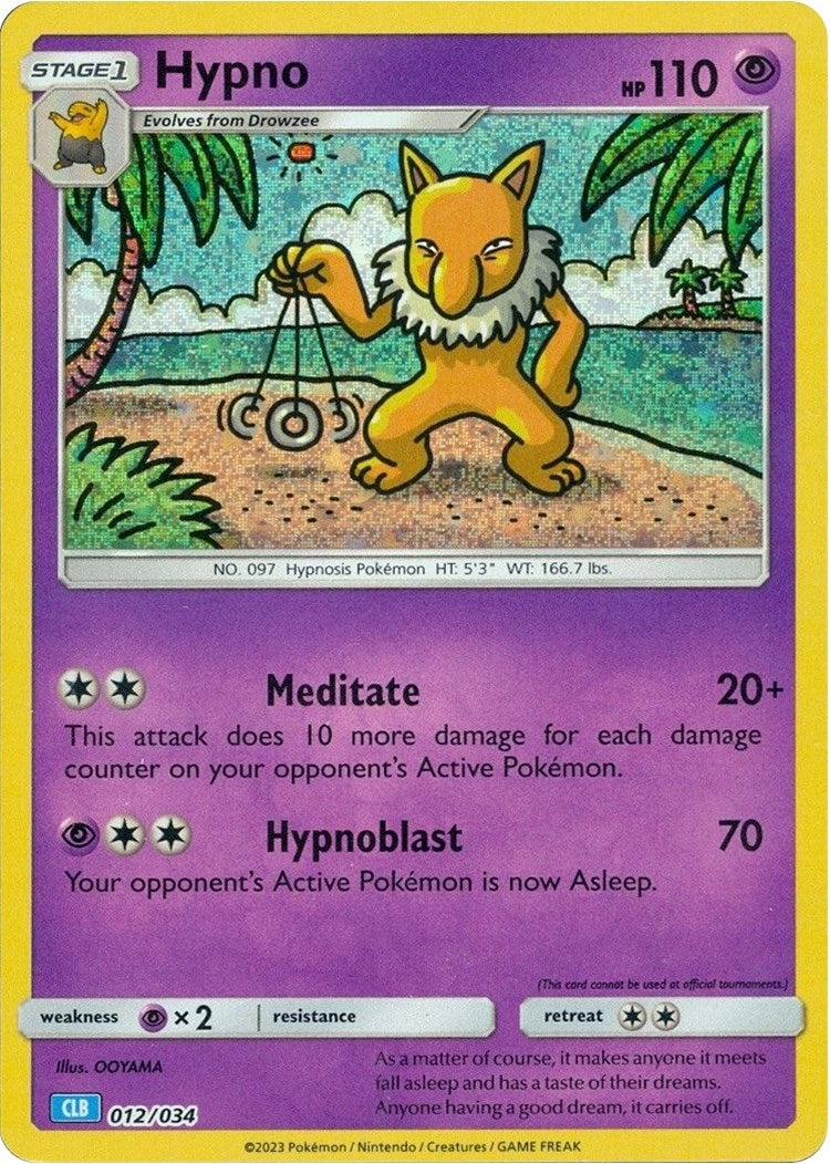 Image for Hypno (012/034) (CL) - Pokemon