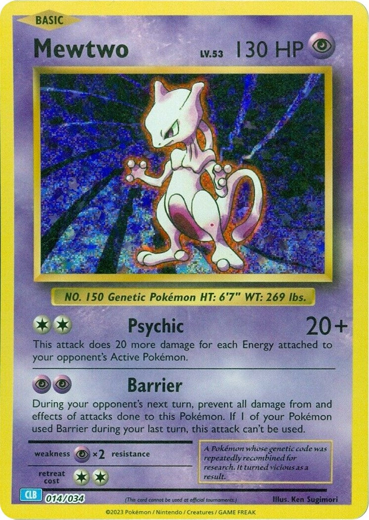 Image for Mewtwo (014/034) (CL) - Pokemon
