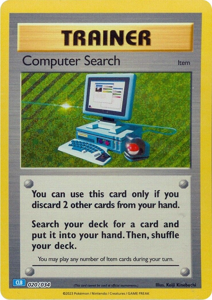 Image for Computer Search (CLB) (020/034) (CL) - Pokemon