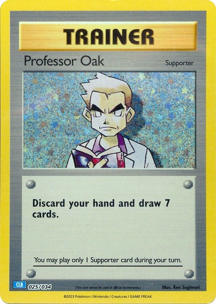 Image for Professor Oak (CLB) (025/034) (CL) - Pokemon