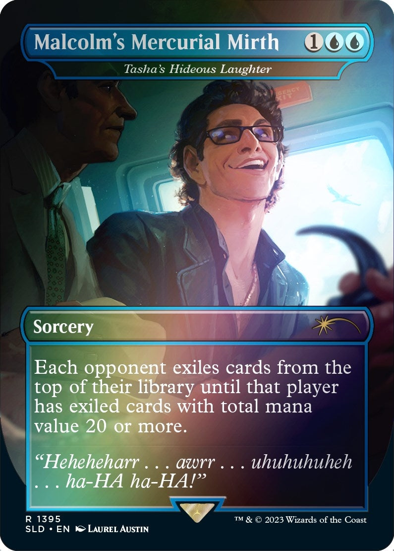 Image for Malcolm's Mercurial Mirth - Tasha's Hideous Laughter (Rainbow Foil) (1395) - Magic: The Gathering