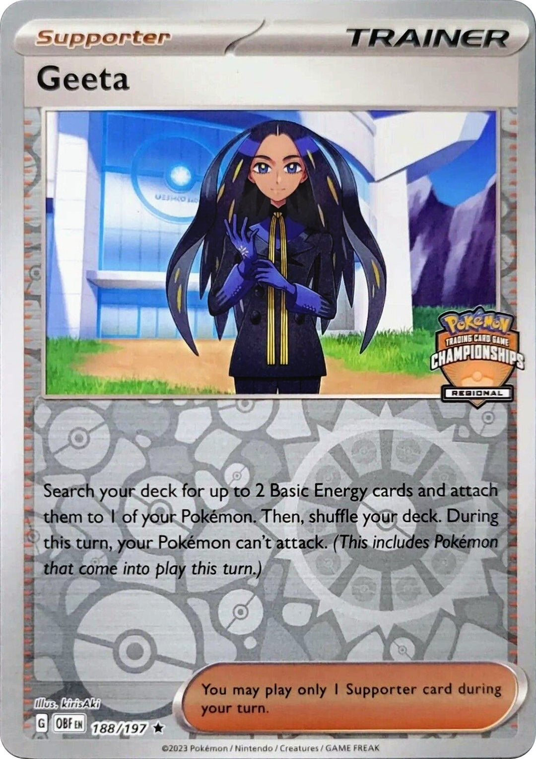 Image for Geeta - 188/197 (Regional Championships) (188/197) (PR) - Pokemon