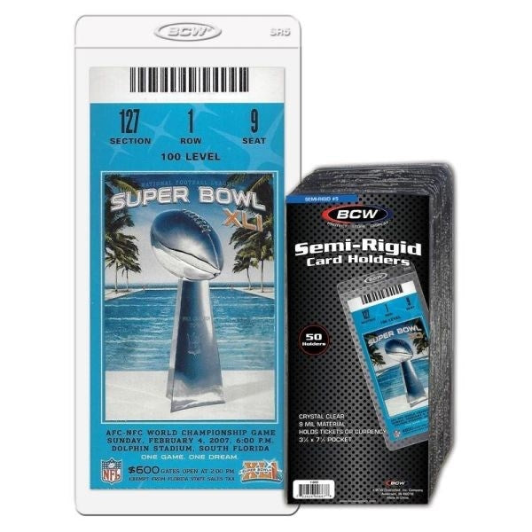 Image for Semi-Rigid Card Holder #5 (50ct.) - Collectible Storage