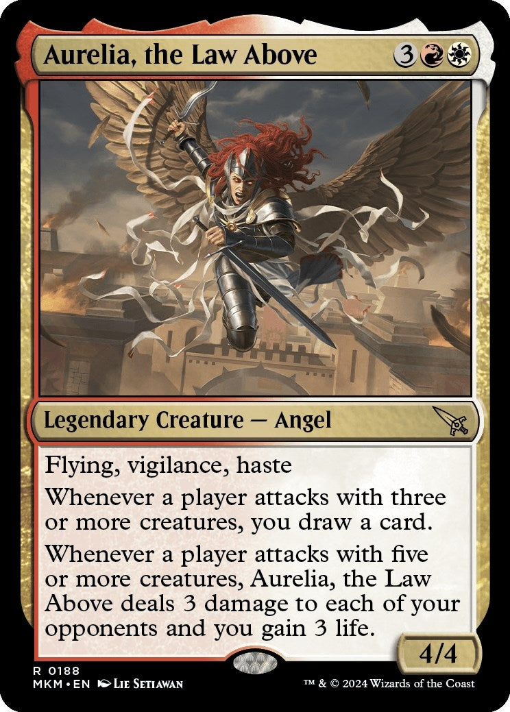 Image for Aurelia, the Law Above (188) (MKM) - Magic: The Gathering