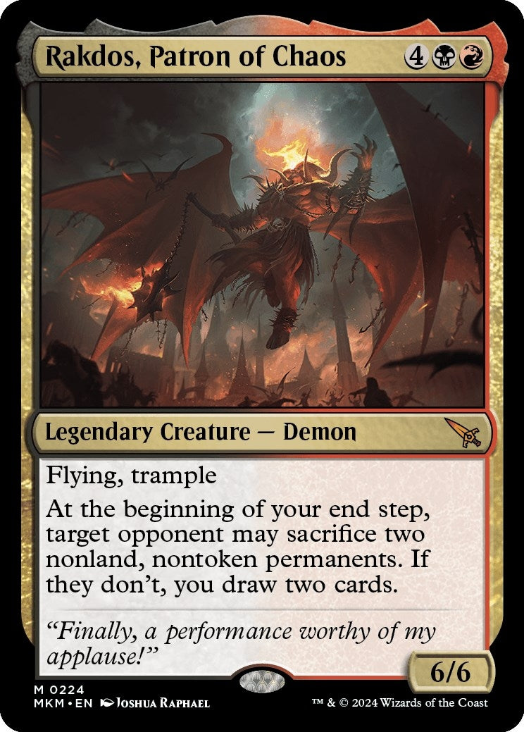 Image for Rakdos, Patron of Chaos (224) (MKM) - Magic: The Gathering