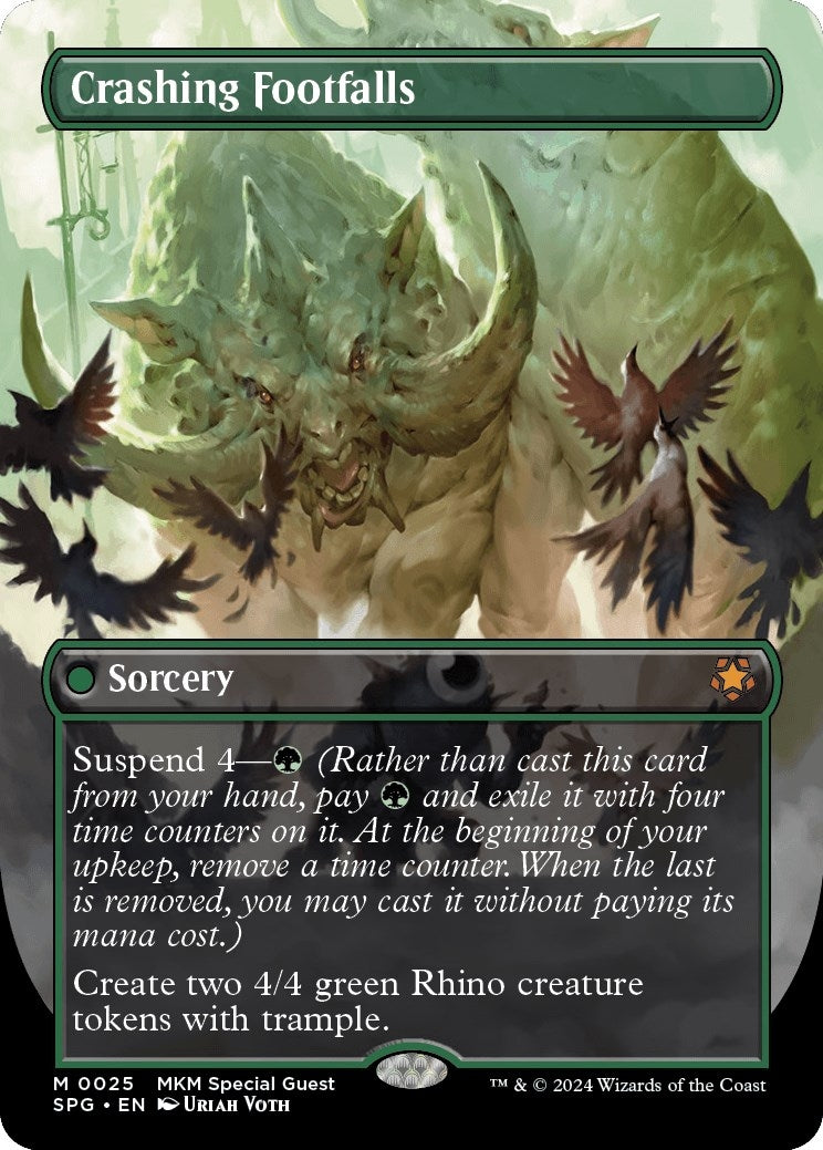 Image for Crashing Footfalls (Borderless) (25) - Magic: The Gathering