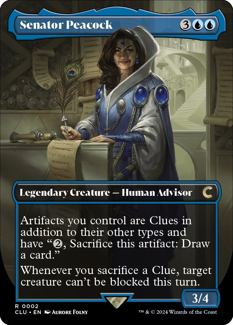 Image for Senator Peacock (Borderless) (2) - Magic: The Gathering