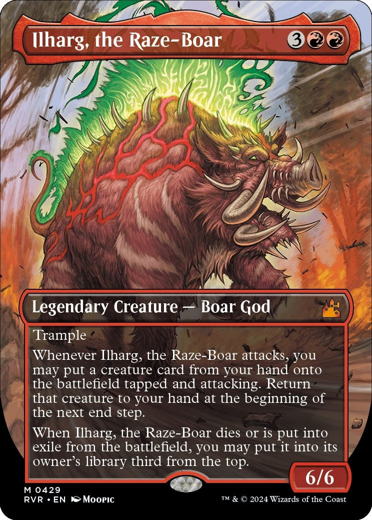 Image for Ilharg, the Raze-Boar (Anime Borderless) (429) - Magic: The Gathering