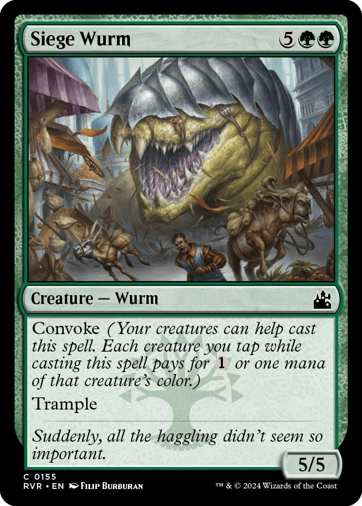 Image for Siege Wurm (155) - Magic: The Gathering