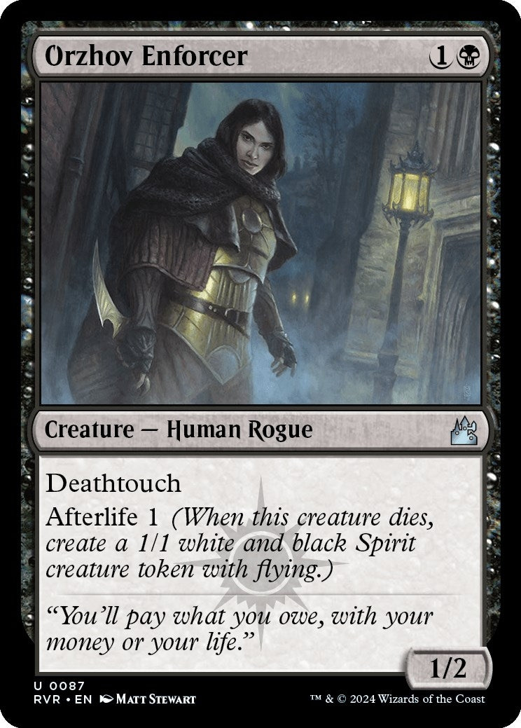 Image for Orzhov Enforcer (87) - Magic: The Gathering