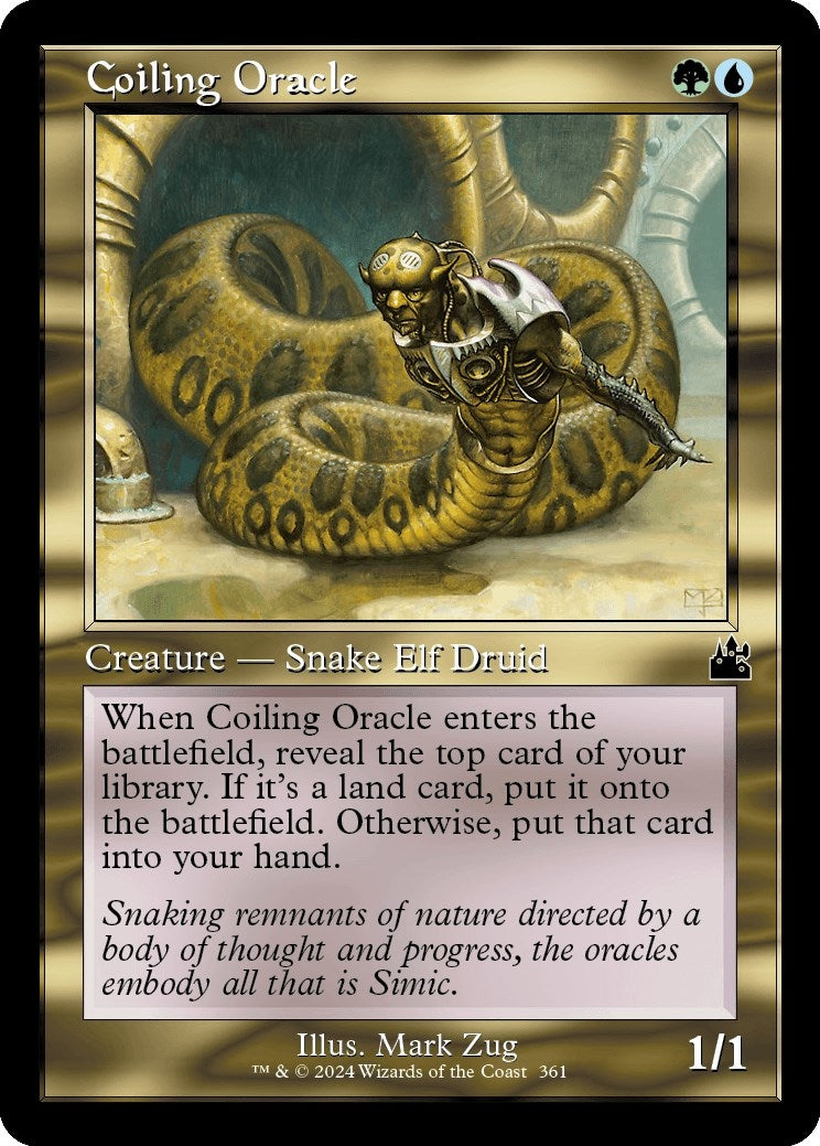 Image for Coiling Oracle (Retro Frame) (361) - Magic: The Gathering
