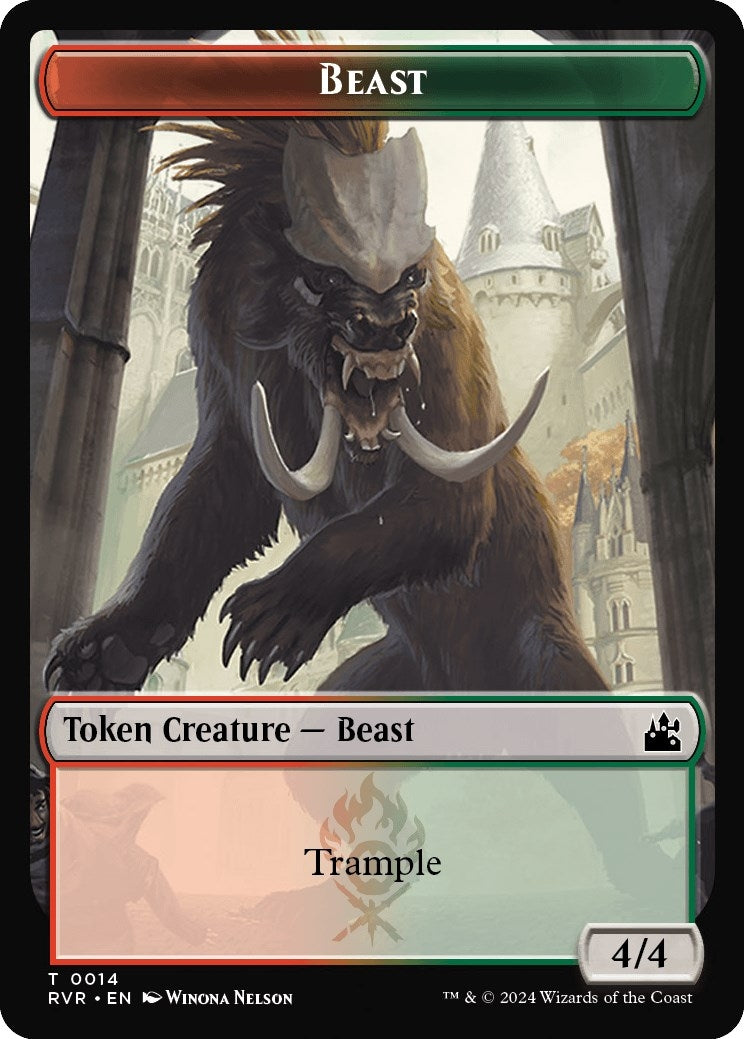 Image for Beast Token (14) - Magic: The Gathering