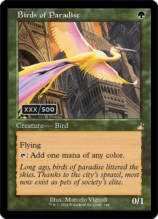 Image for Birds of Paradise (Retro Frame) (Serial Numbered) (344) - Magic: The Gathering