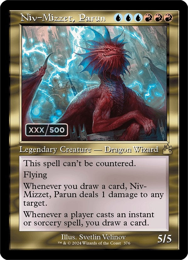 Image for Niv-Mizzet, Parun (Retro Frame) (Serial Numbered) (376) (RVR) - Magic: The Gathering