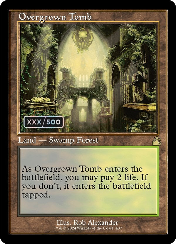 Image for Overgrown Tomb (Retro Frame) (Serial Numbered) (407) - Magic: The Gathering