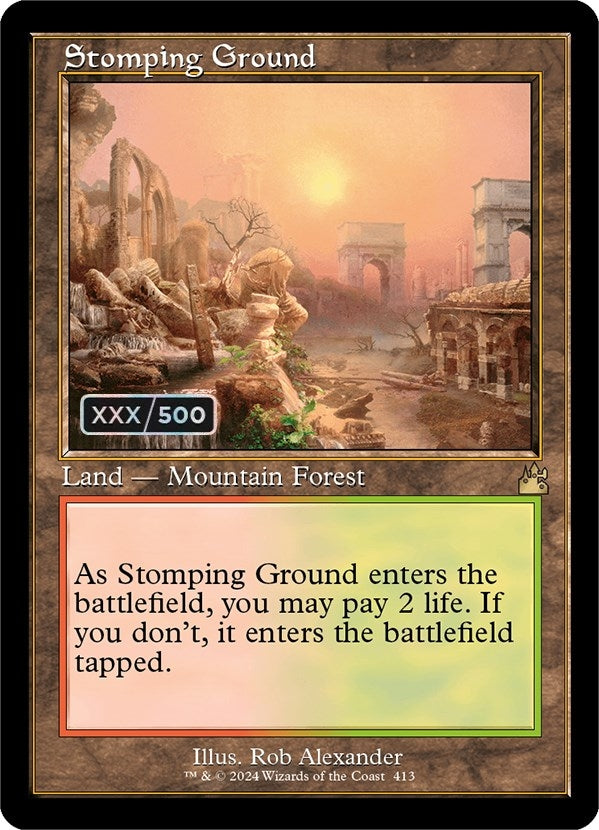 Image for Stomping Ground (Retro Frame) (Serial Numbered) (413) - Magic: The Gathering