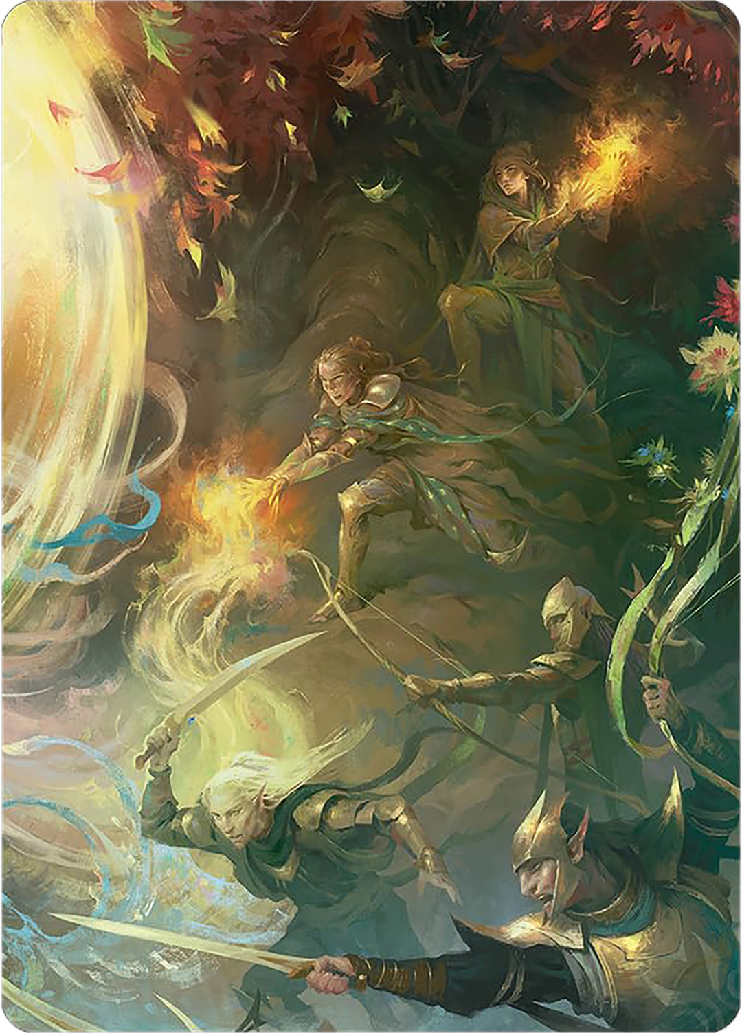 Image for Rally the Galadhrim Art Card (9) - Magic: The Gathering