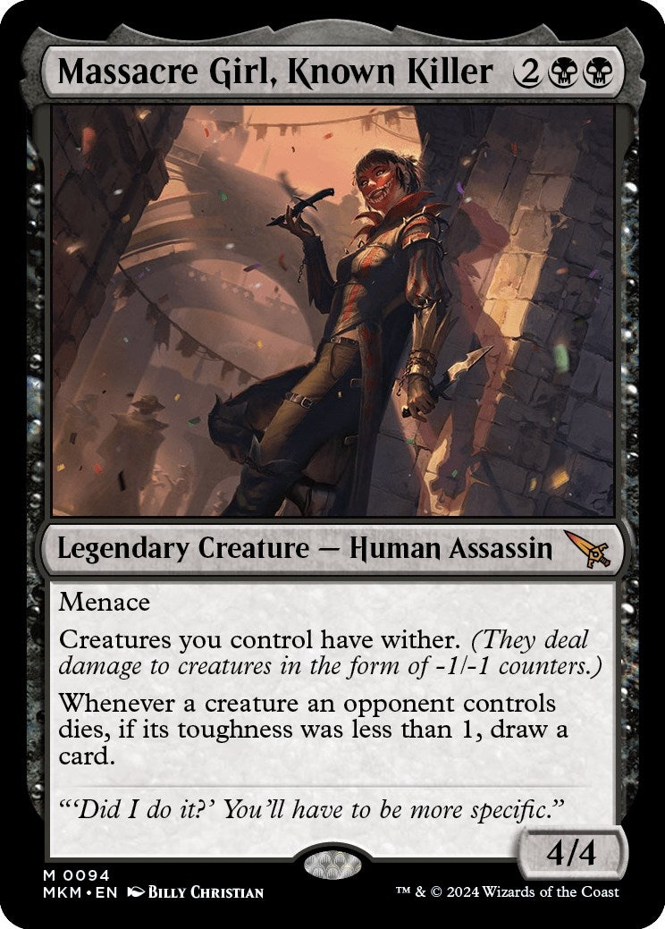 Image for Massacre Girl, Known Killer (94) (MKM) - Magic: The Gathering