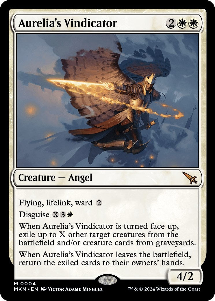 Image for Aurelia's Vindicator (4) (MKM) - Magic: The Gathering