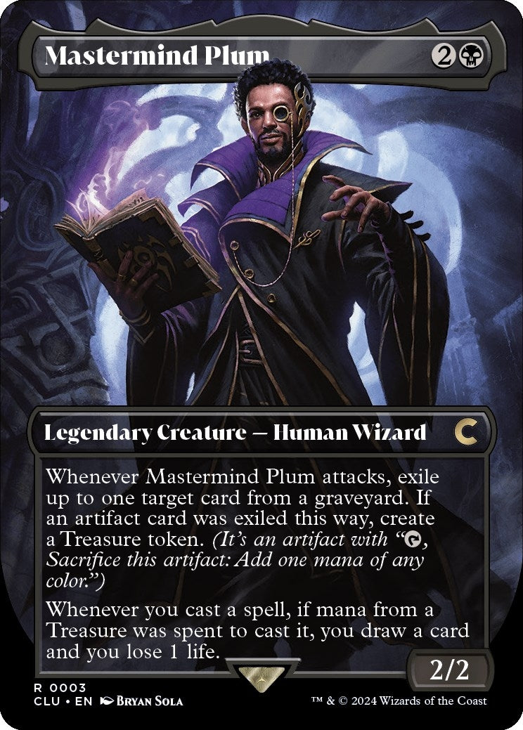 Image for Mastermind Plum (Borderless) (3) - Magic: The Gathering