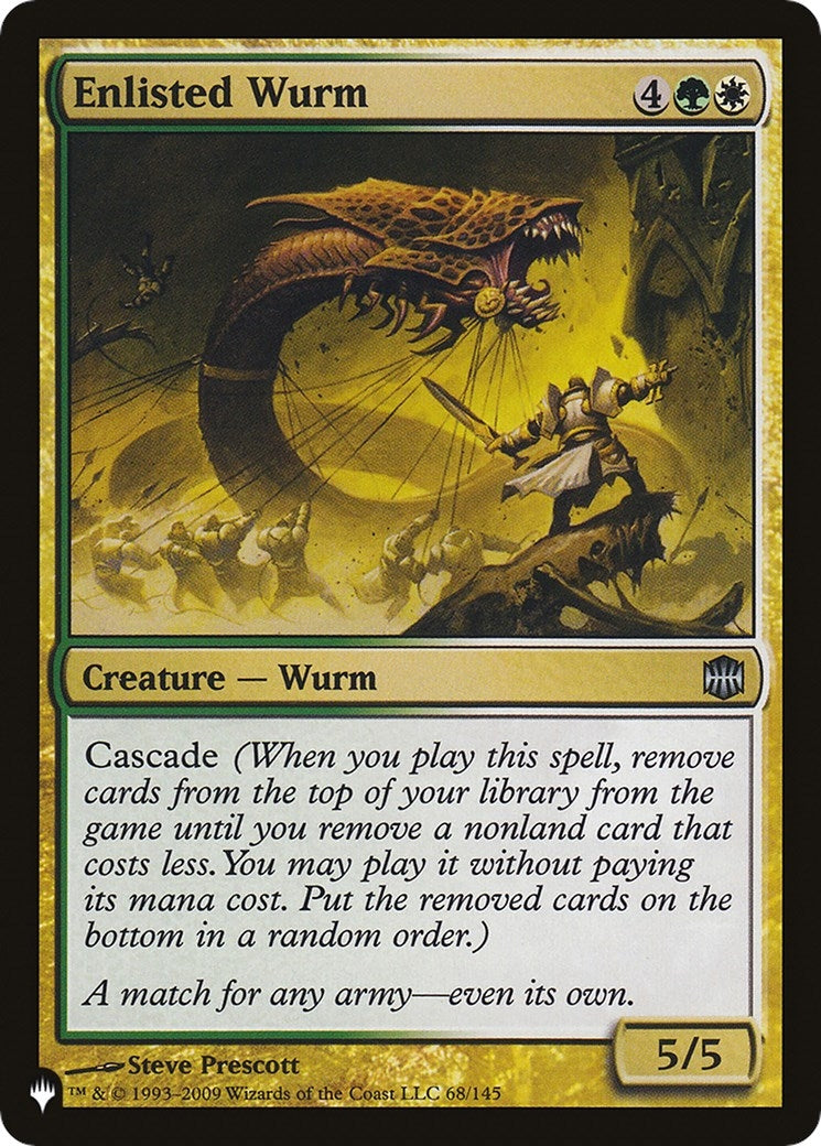 Image for Enlisted Wurm (68/145) (LIST) - Magic: The Gathering