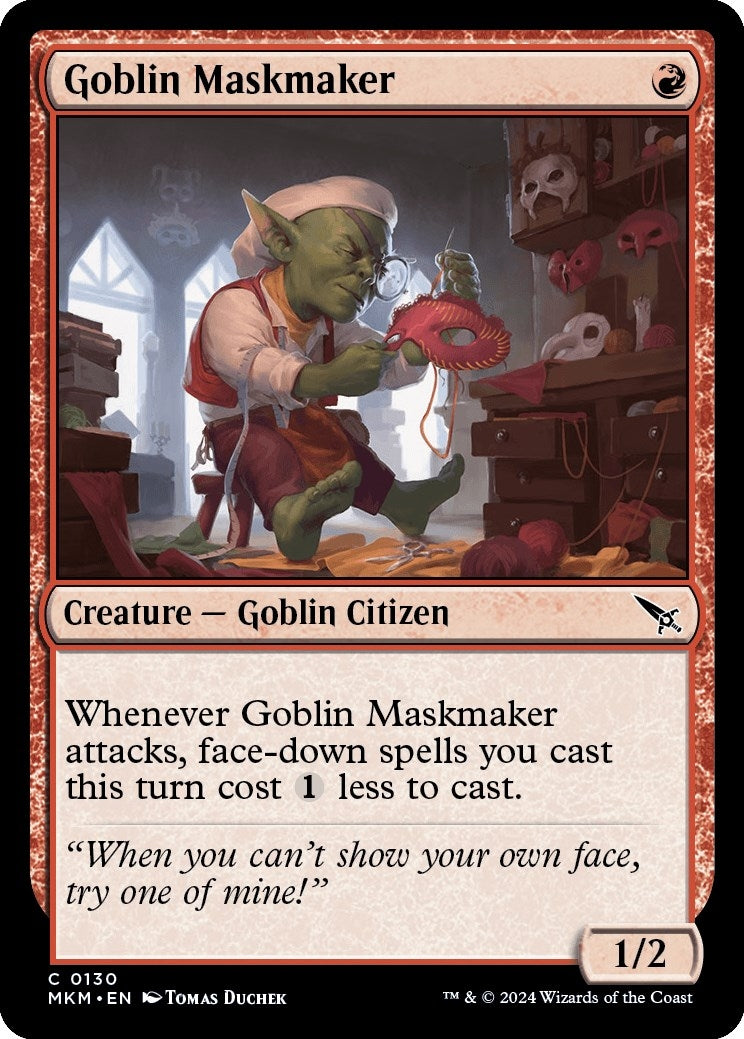 Image for Goblin Maskmaker (130) (MKM) - Magic: The Gathering