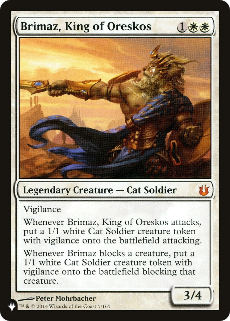 Image for Brimaz, King of Oreskos (5/165) (LIST) - Magic: The Gathering
