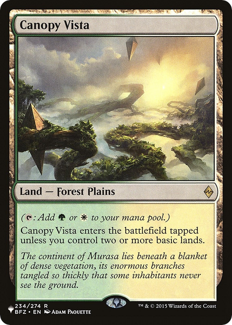 Image for Canopy Vista (234/274) - Magic: The Gathering