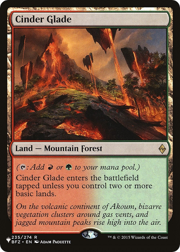 Image for Cinder Glade (235/274) (LIST) - Magic: The Gathering
