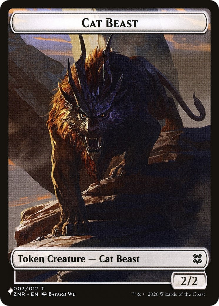 Image for Cat Beast // Shapeshifter (002) Double-Sided Token (3 // 2) (LIST) - Magic: The Gathering