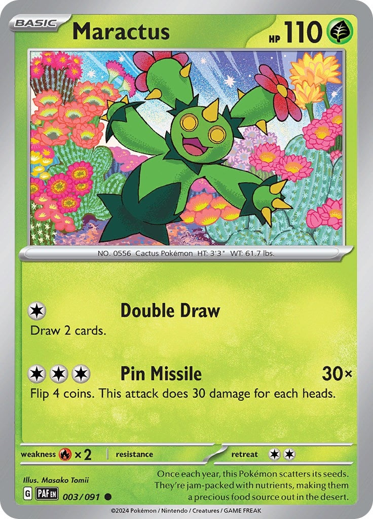 Image for Maractus (003/091) (PAF) - Pokemon
